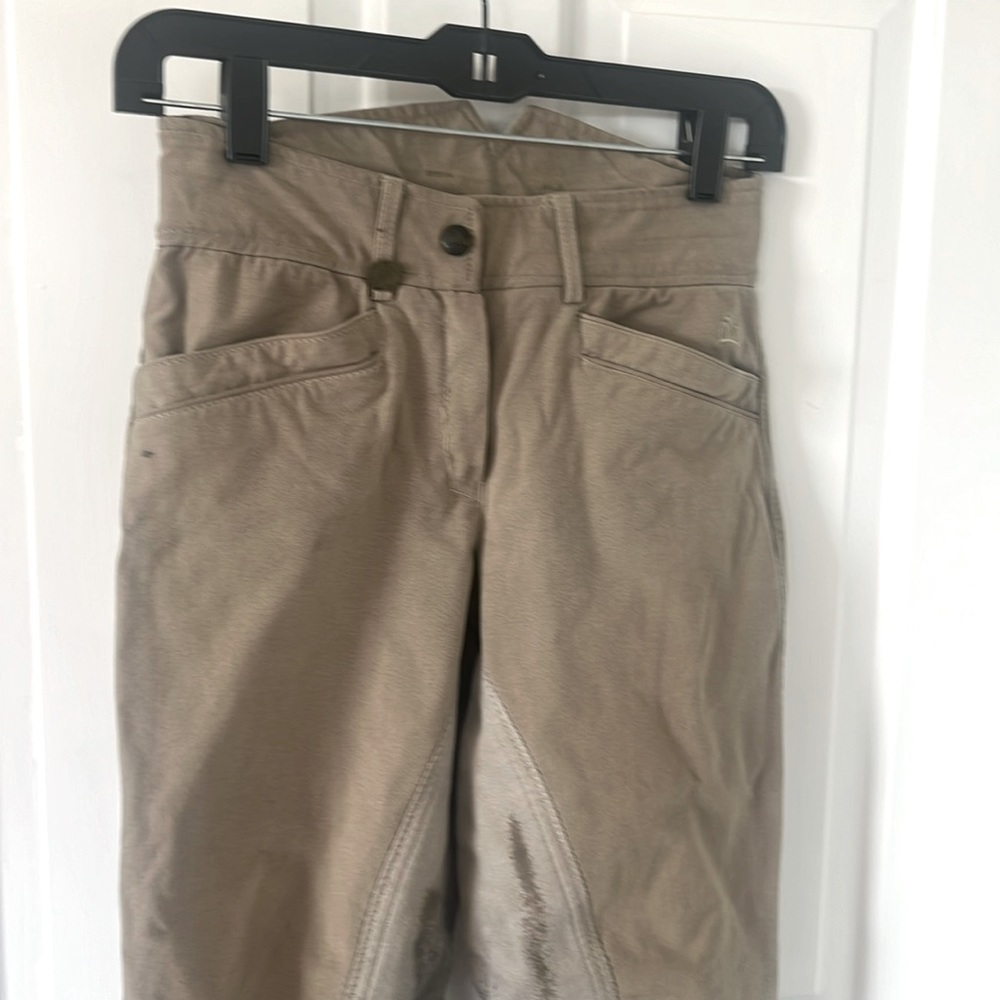 Classic High-Waist Tan Riding Pants